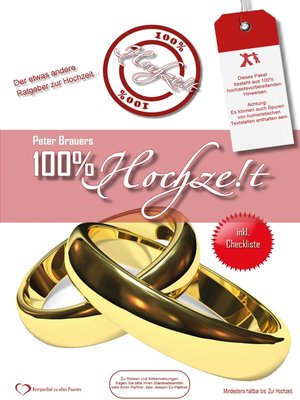 cover image of 100% Hochzeit